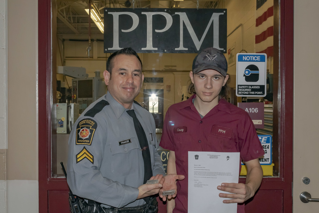 PSP Cpl J Frances and PPM Student Casey Myers