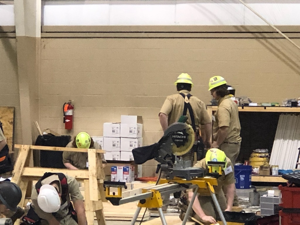 MCCC students competing at SKILLS USA